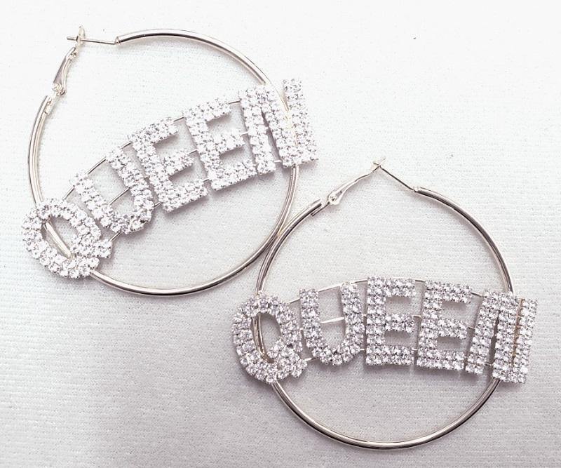 Queen Hoop Earrings
