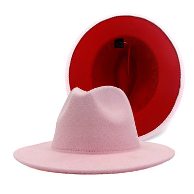 Pink and Red Fedora