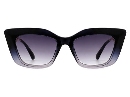 WOMEN BOLD RETRO SQUARE FASHION CAT EYE SUNGLASSES